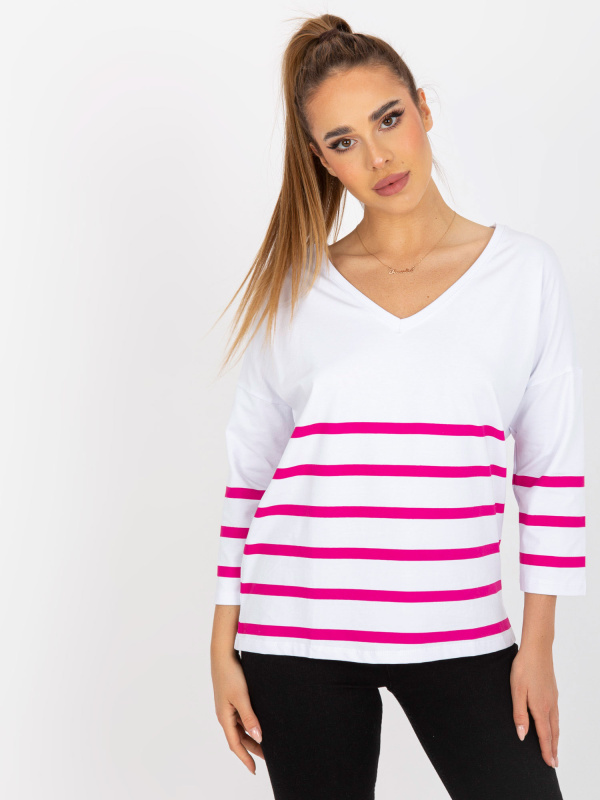Halenka RV BZ 8008.63 bílá a růžová L/XL
