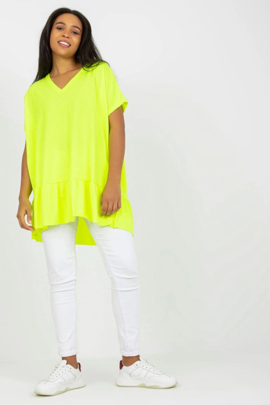 Tunika Plus size RV-TU-7855.29 RELEVANCE Barva: Zelená, Velikost: UNI