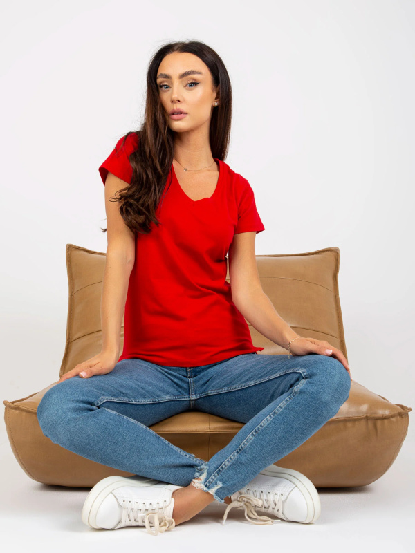 Tričko B-012.79P BASIC FEEL GOOD Barva: Červená, Velikost: 2XL