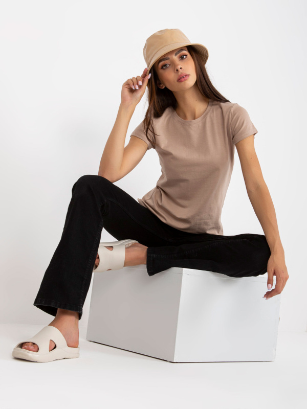 Tričko B-013.09P BASIC FEEL GOOD Barva: Béžová - tmavě, Velikost: M