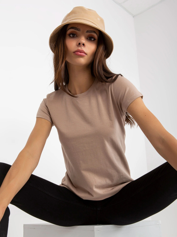 Tričko B-013.09P BASIC FEEL GOOD Barva: Béžová - tmavě, Velikost: 2XL