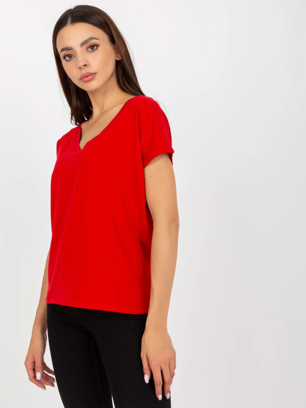 Tričko B-014.20X BASIC FEEL GOOD Barva: Červená, Velikost: 2XL