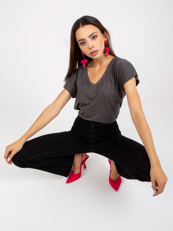 Tričko B-014.86 BASIC FEEL GOOD Barva: Šedá - tmavě, Velikost: XL