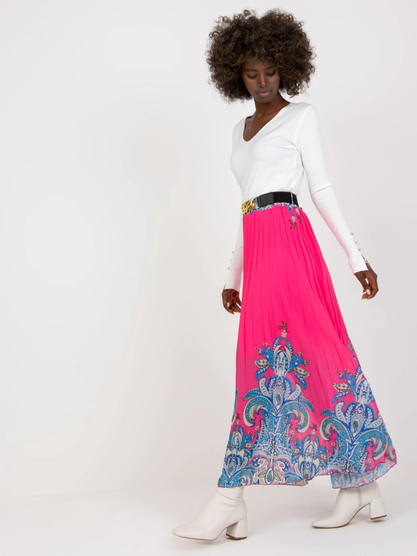 ITALY MODA Dámská sukně DHJ-SD-10620B.43 Barva: Růžová - tmavě, Velikost: UNI