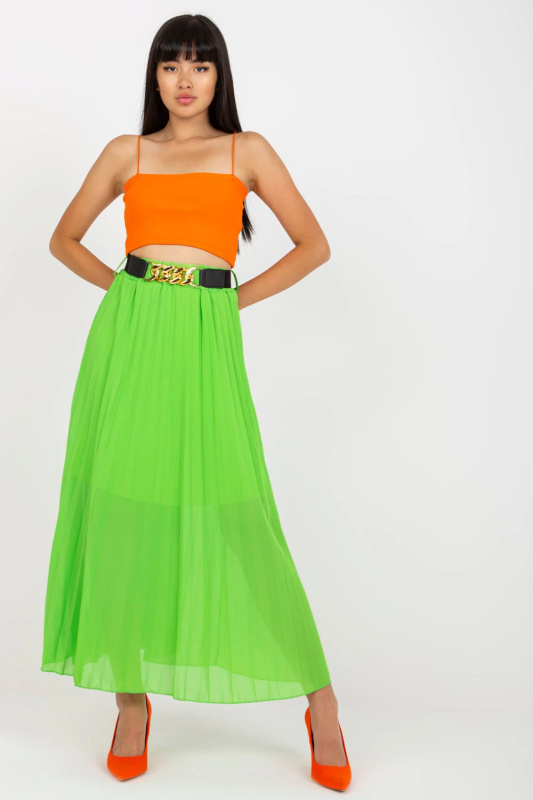 ITALY MODA Sukně -DHJ-SD-10620A.42 Barva: Zelená - světle, Velikost: UNI