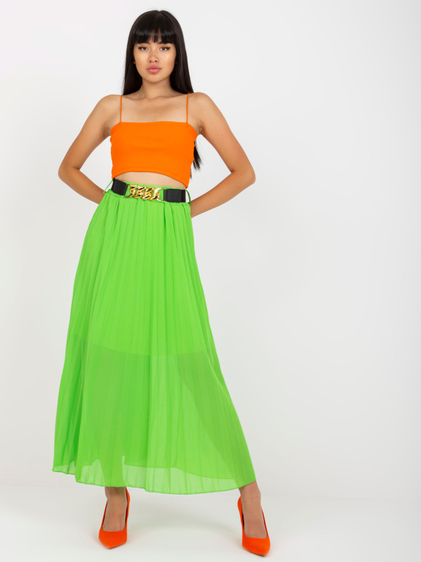 ITALY MODA Sukně -DHJ-SD-10620A.42 Barva: Zelená - světle, Velikost: UNI
