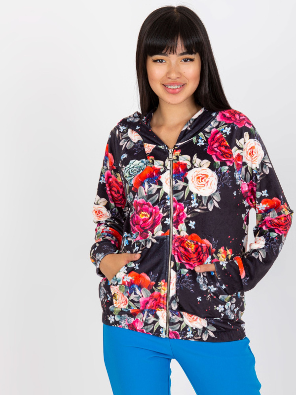 Mikina RV BL 8143.83P černá a červená L/XL