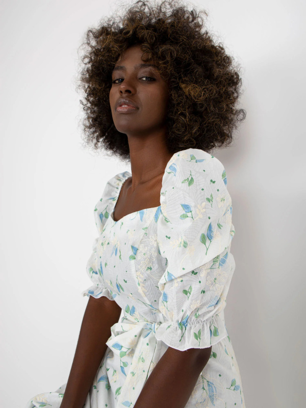 Dámské šaty LK SK 508964 bílé a modré 42