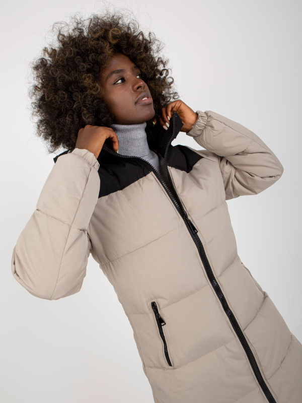 Dámská bunda NM KR D2 3827 62 šedá černá 2XL