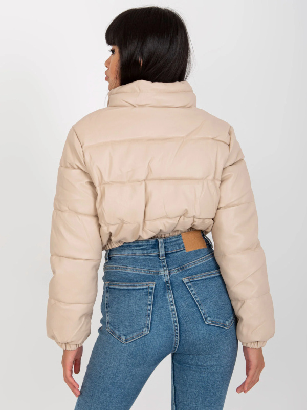 Dámský kabát NM KR D2 3820 62 světle béžová 2XL