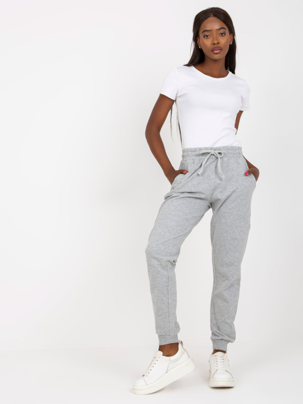 Dámské tepláky B-006.02 BASIC FEEL GOOD Barva: Šedá, Velikost: XL