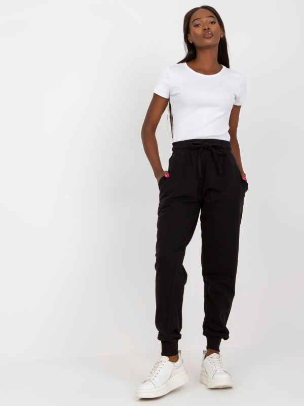 Dámské tepláky B-005.11X BASIC FEEL GOOD Barva: Černá, Velikost: L