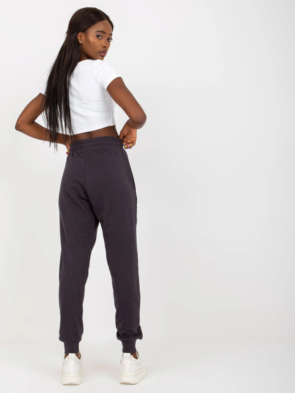 Dámské tepláky B-005.53 BASIC FEEL GOOD Barva: Šedá - tmavě, Velikost: XL