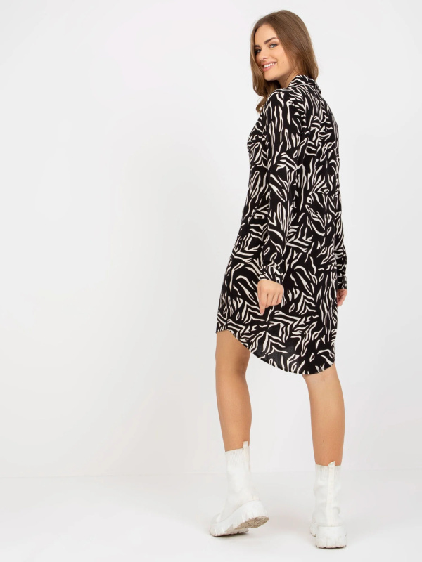 Šaty TO SK 1103 18.17 černobílých S