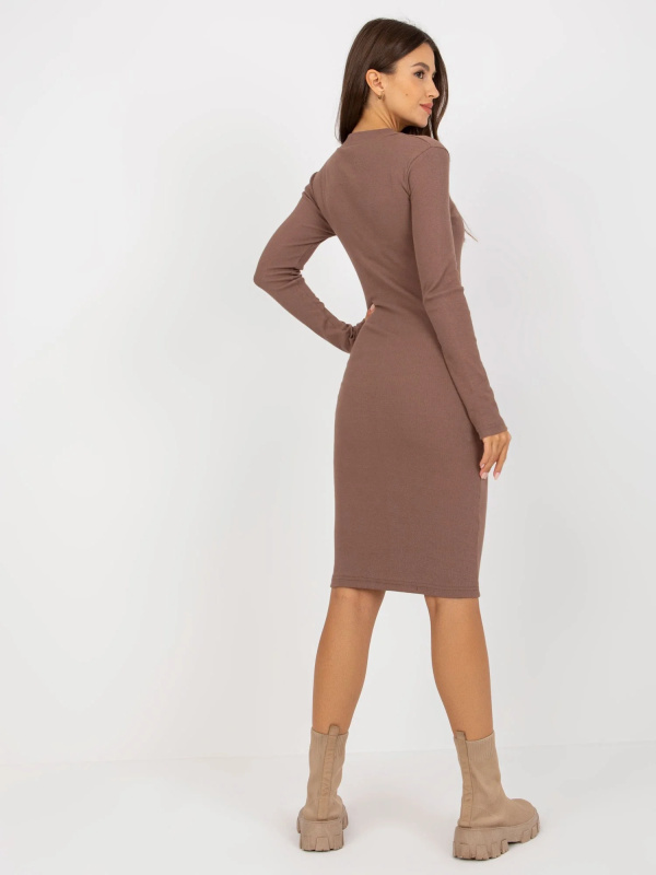 EM SK 672 šaty.04P hnědá jedna velikost