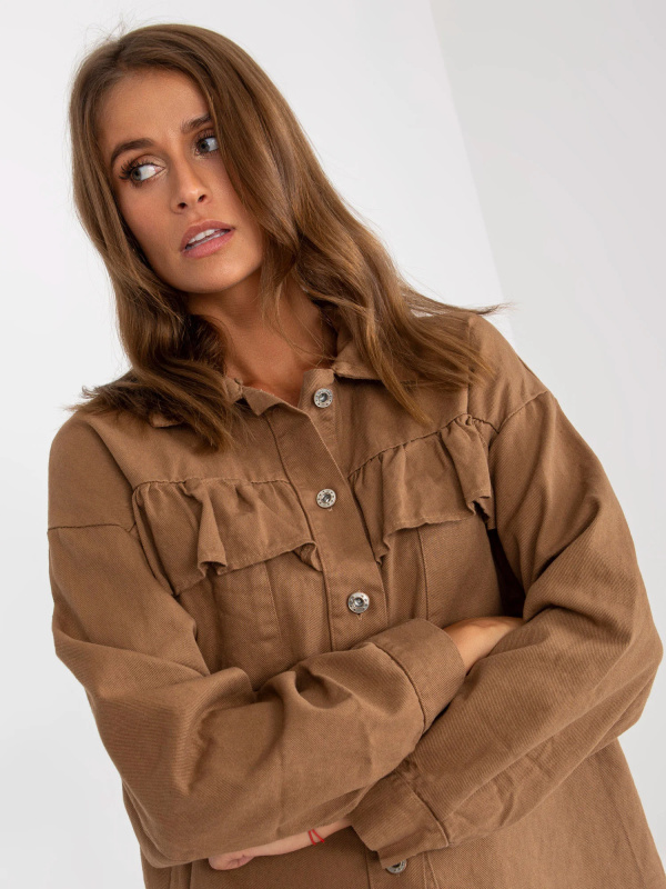 EM košile KS 86338a.21 světle hnědá jedna velikost