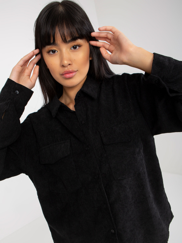 Košile EM-KS-K5041.30 Factory Price Barva: Černá, Velikost: S/M