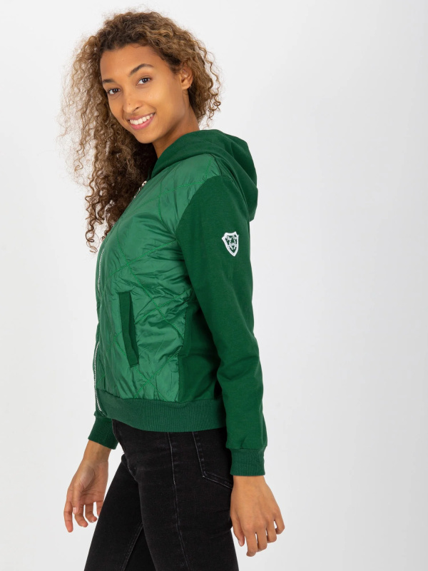 Dámská mikina RV BL 8226.11X tmavě zelená S/M