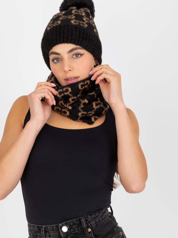 Tunelová šála AT KM CM 333 černá jedna velikost