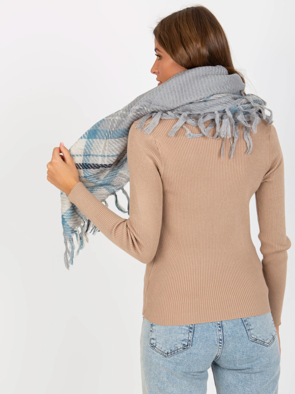 Wool Fashion Italia Šátek -AT-CH-17501-1.57 Barva: Šedá, Velikost: UNI