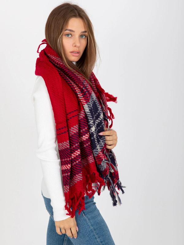 Wool Fashion Italia Šátek -AT-CH-17501-1.57 Barva: Červená, Velikost: UNI