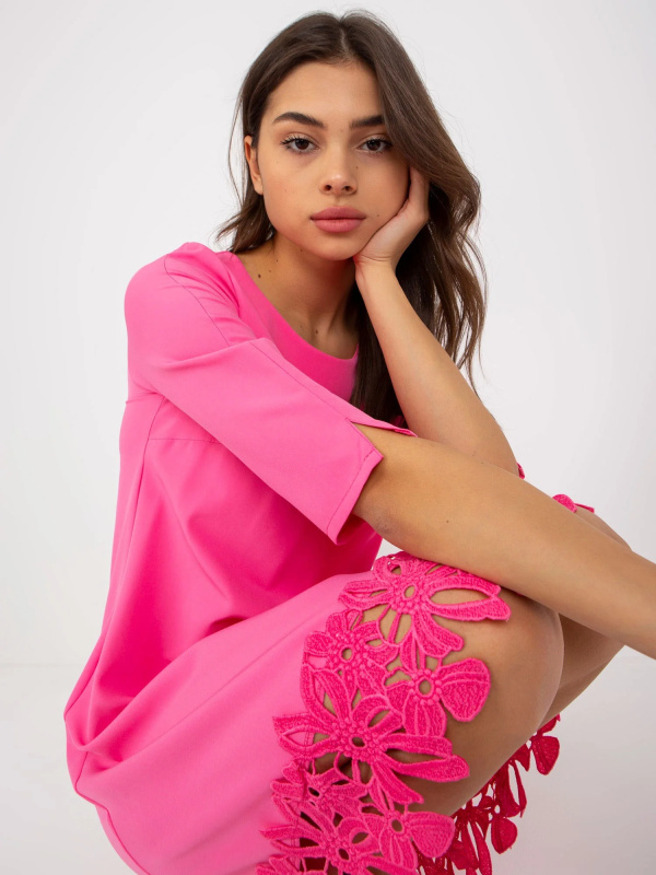 Dámské šaty LK SK 505942 růžové 38