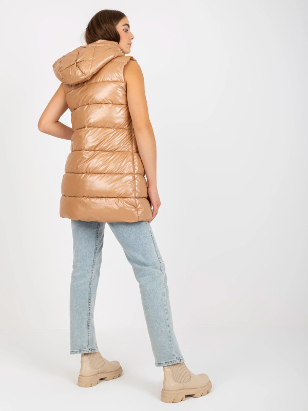 Honey Winter Vesta -NM-KZ-D2-3818.98P- Barva: Béžová, Velikost: 2XL