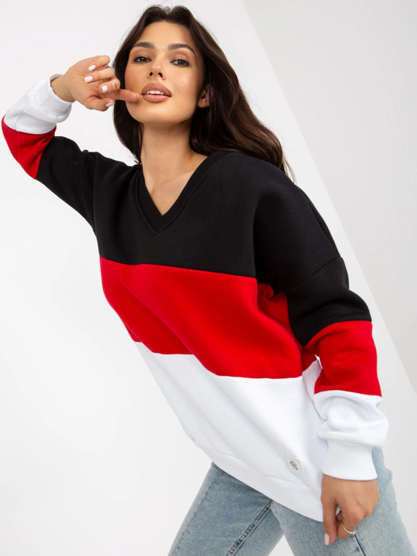 Mikina RV BL 8377.89 černá a červená jedna velikost