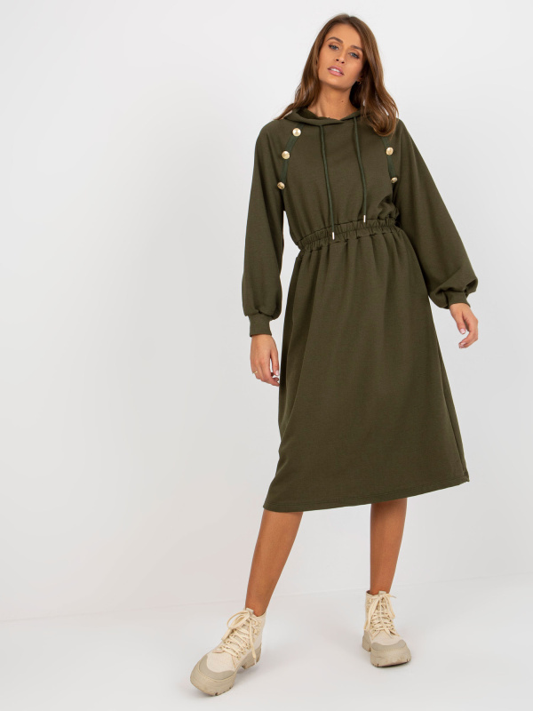 Dámské šaty RV SK 8336 khaki jedna velikost