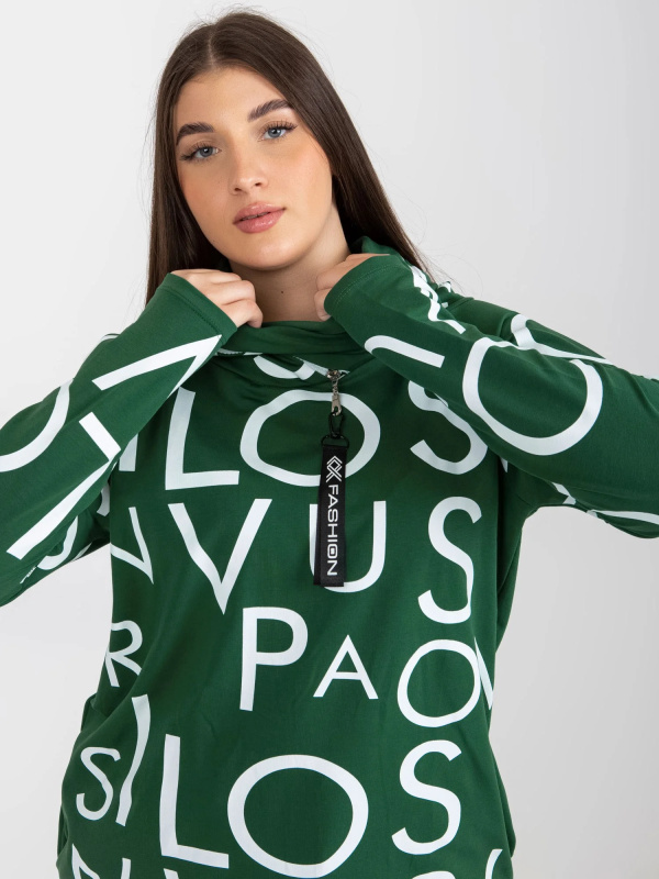 Dámská mikina RV BL 5056 1.95 tmavě zelená jedna velikost