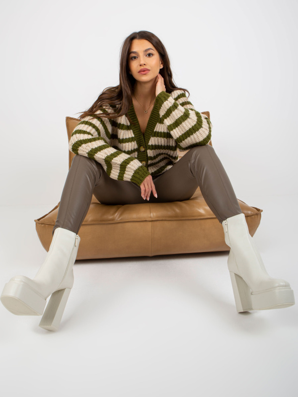 Svetr EM SW 5020 02.28P khaki jedna velikost