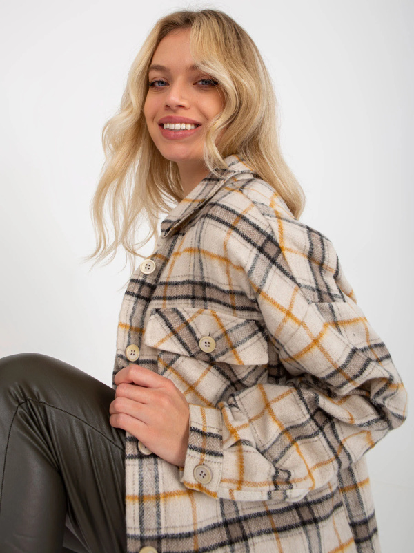 Košile DN KS 3967.92 béžová M