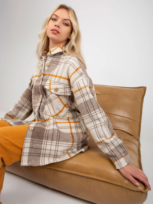 Košile DN KS 3999.15 béžová S