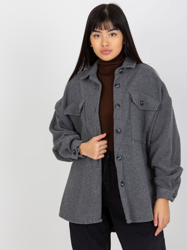 Košile DN-KS-4005.99P Patiskha Barva: Šedá - tmavě, Velikost: L