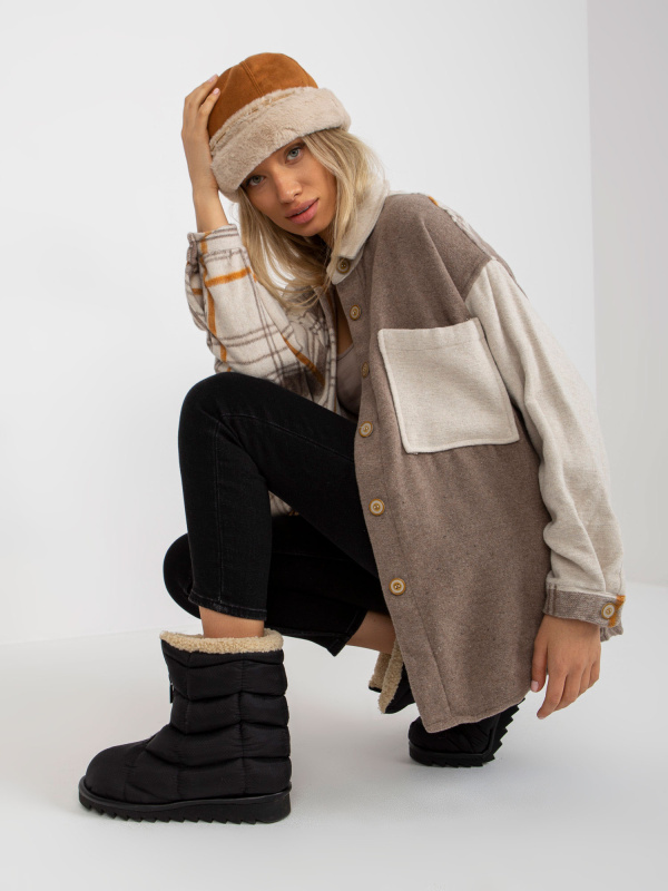 Košile DN KS 4007.04 béžová M