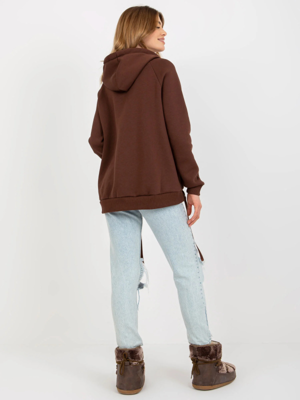 Mikina TW BL 1003.95P tmavě hnědá 2XL