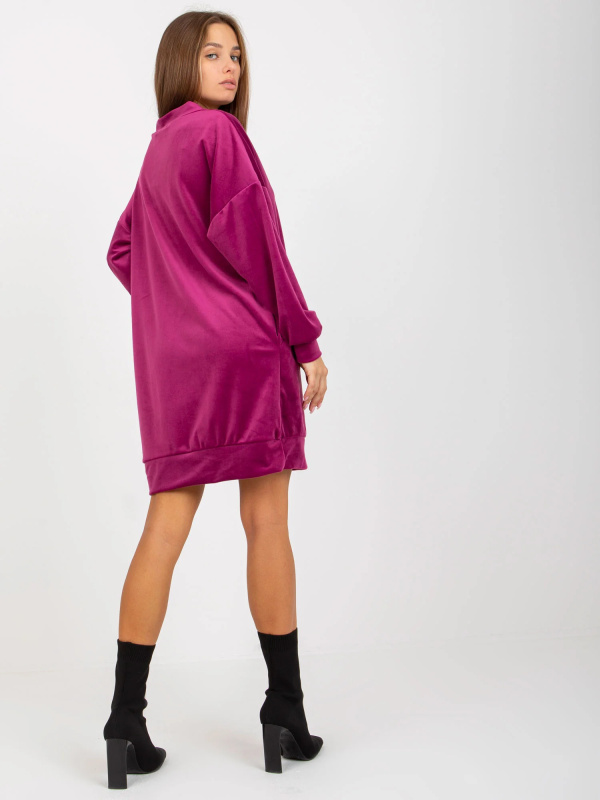 Dámské šaty RP-TU-8189.95 RUE PARIS Barva: Fialová, Velikost: S/M