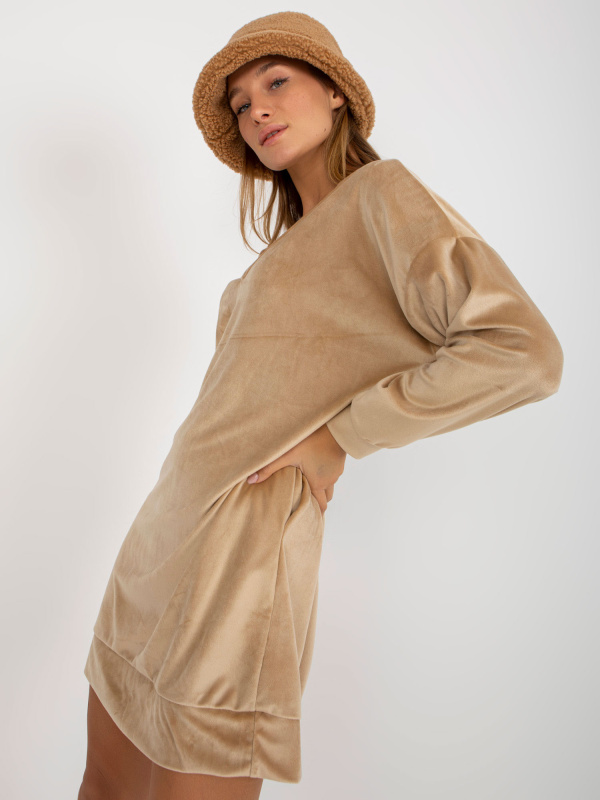 Dámská mikina RP-TU-8189.00X RUE PARIS Barva: Béžová, Velikost: S/M
