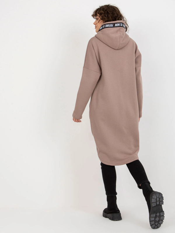 Mikina RV-BL-6683.00P RELEVANCE Barva: Béžová - tmavě, Velikost: S/M