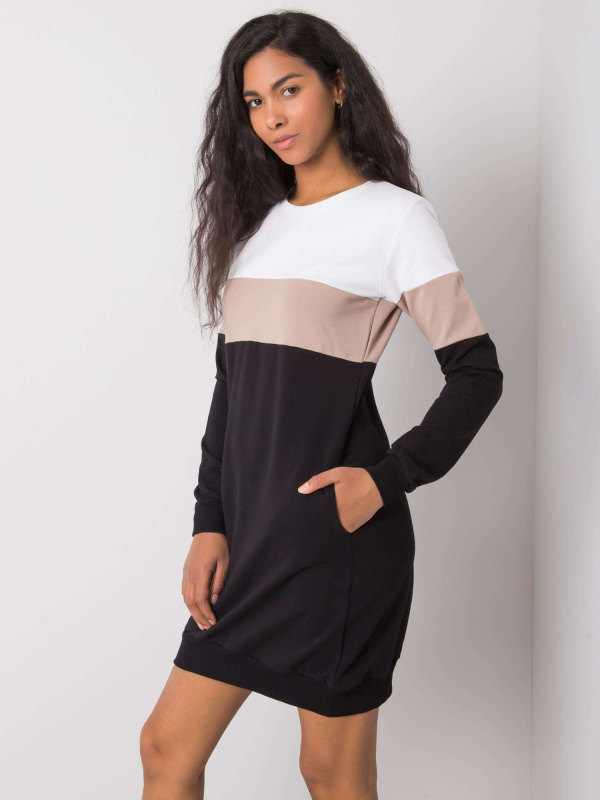 Šaty RV SK 5869.04 bílo-černé XL