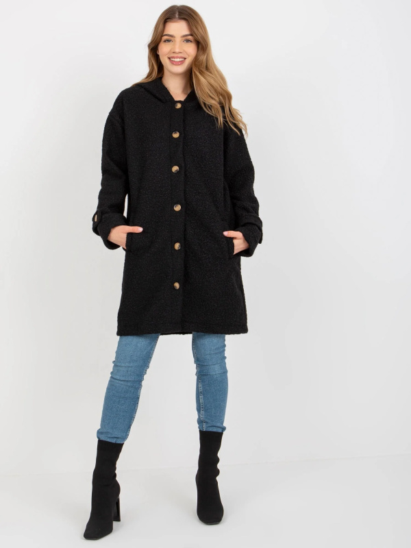 Dámský kabát RV PL 8449.98P černý S/M