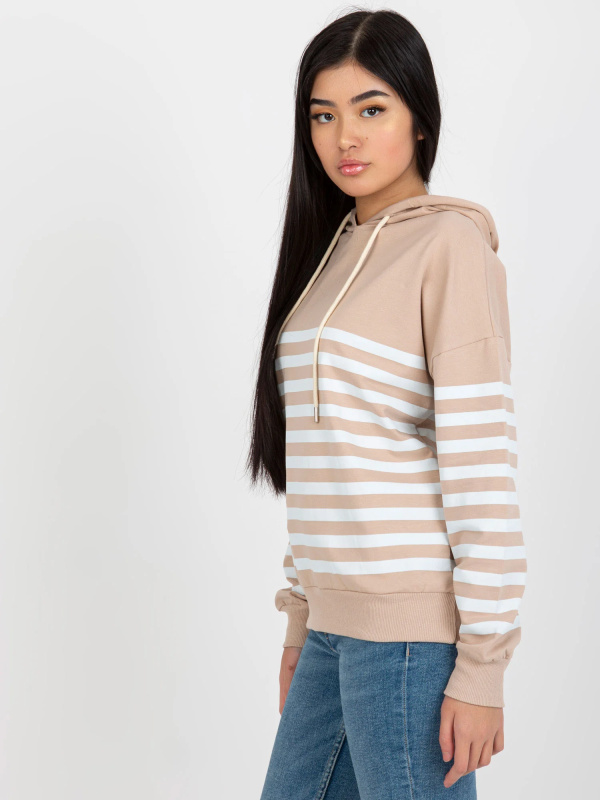 Dámská mikina LO BL DY 28.01 bílá béžová M