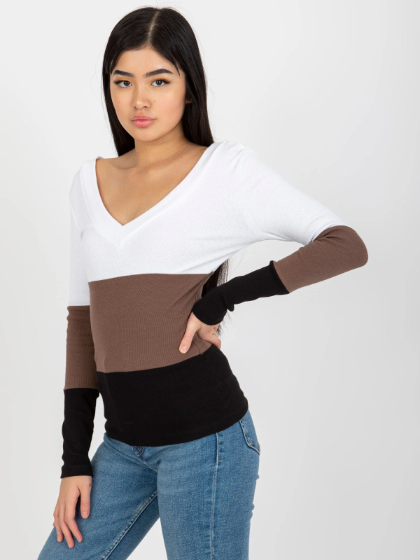 Halenka RV BZ 8429.35X bílá a černá L/XL