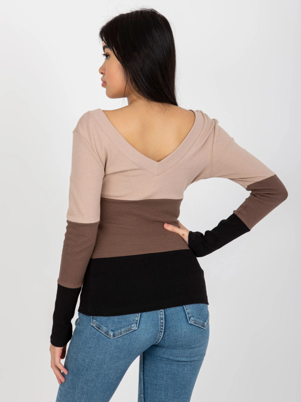 Halenka RV BZ 8429.31P černá a béžová L/XL