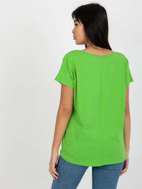 Tričko RV-TS-4832.62P BASIC FEEL GOOD Barva: Zelená - světle, Velikost: S