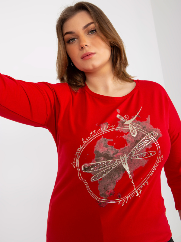 Halenka RV BZ 8455.39 červená jedna velikost