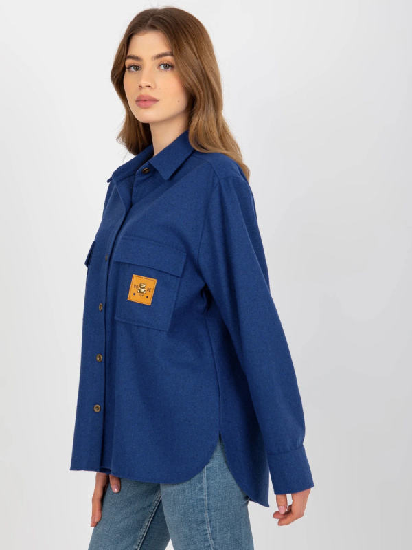 Košile LK-KS-509164.11 LAKERTA Barva: Modrá - tmavě, Velikost: L/XL