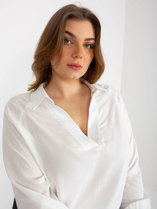 Dámská košile LK KS 509032.88P ecru - FPrice M/L