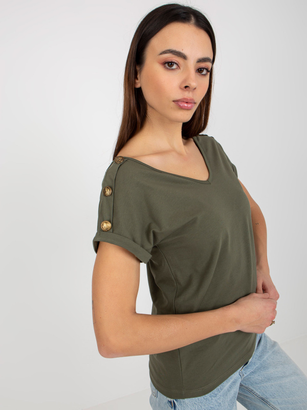 Dámská halenka TW BZ BL 1006.56 tmavá khaki S