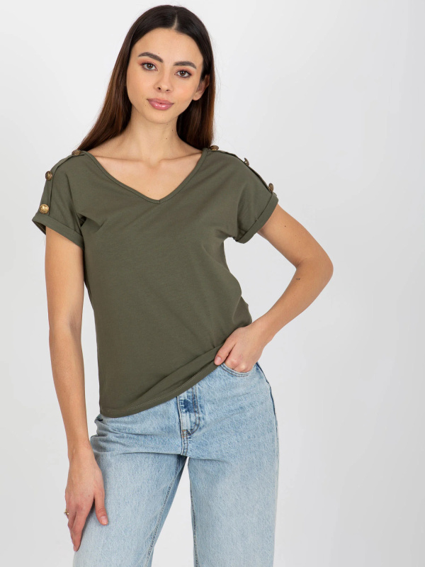 Dámská halenka TW BZ BL 1006.56 tmavá khaki L